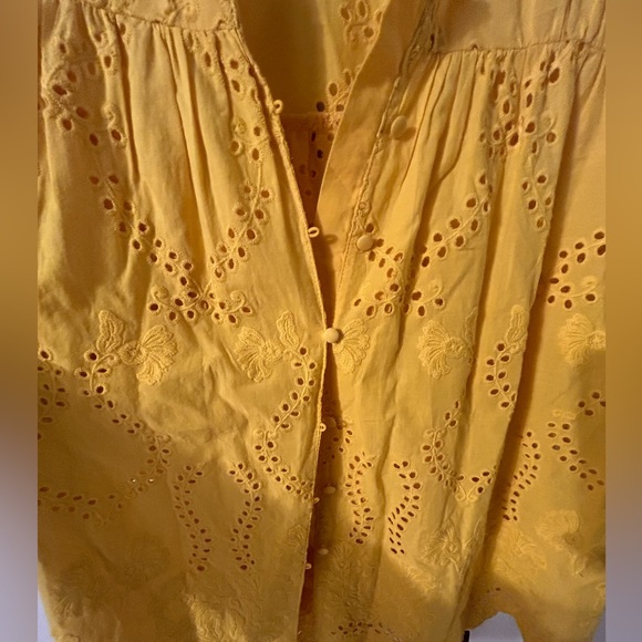 ZARA Yellow Button-up XS - Picture 3 of 3